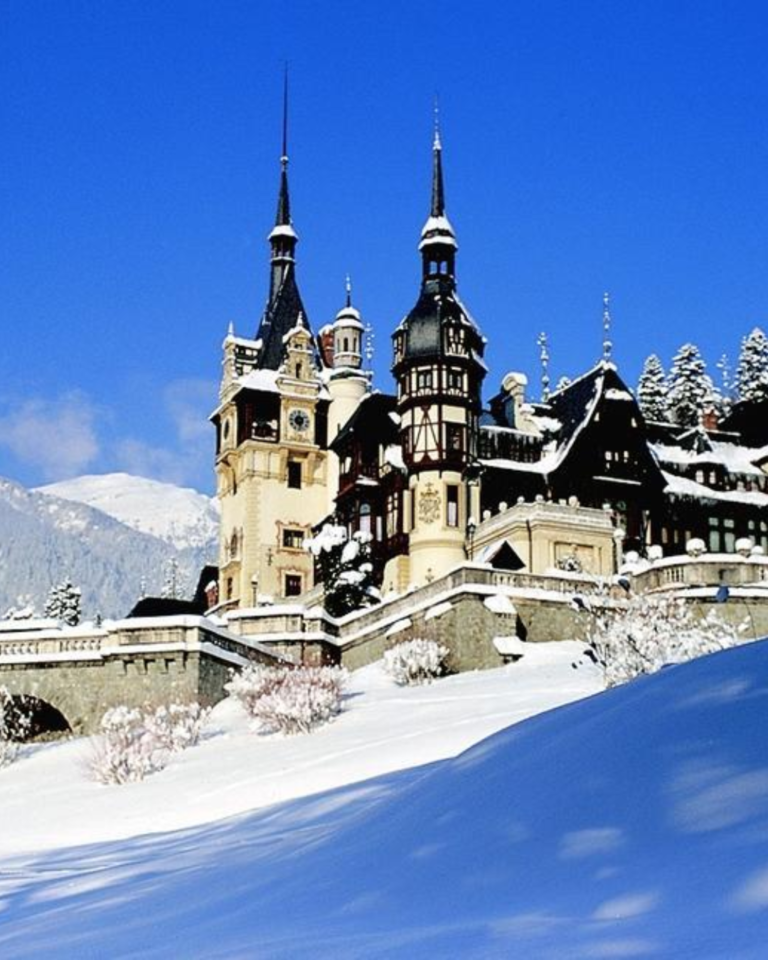 Peles Castle During Winter